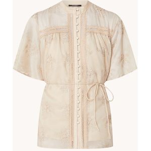 Bruuns Bazaar Gillywine Matea blouse met bloemborduring