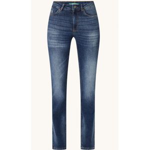 Benetton High waist bootcut jeans met donkere wassing