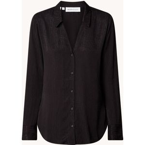 Selected Femme Tyra blouse met jacquard dessin