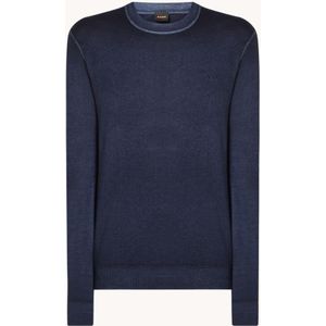 HUGO BOSS Astefano fijngebreide pullover van scheerwol met logo