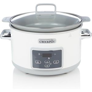 Crock-Pot DuraCeramic CR026 Sauté Slow Cooker 5L Wit