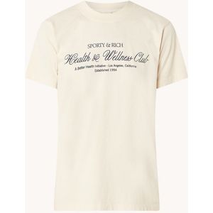 Sporty & Rich H&W Club T-shirt met logoprint