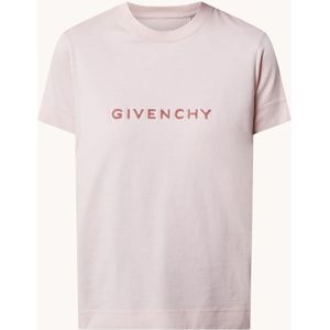Givenchy T-shirt met logo- en backprint