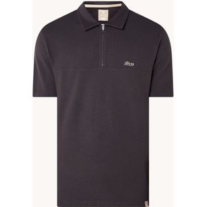 Boggi Milano Regular fit polo in biologische katoenblend met logoborduring