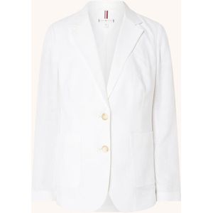 Tommy Hilfiger Blazer in linnenblend met opgestikte zakken