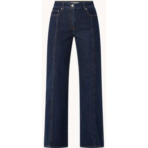 Reiss Juniper mid waist flared jeans met donkere wassing