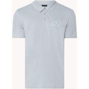 Armani Exchange Regular fit polo van piqué katoen met 3D logo