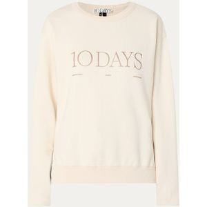 10DAYS Sweater met logo en lurex