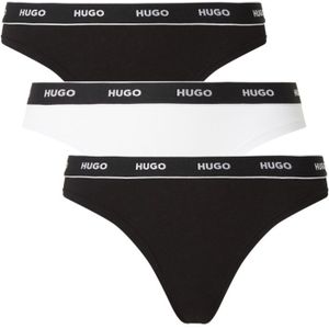HUGO BOSS String met logoband in 3-pack