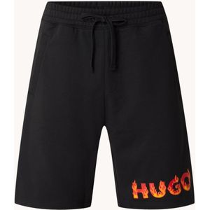 HUGO BOSS Dinque straight fit korte joggingbroek met logoprint