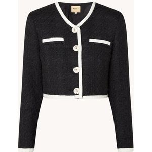 JOSH V Monica cropped blazer van tweed