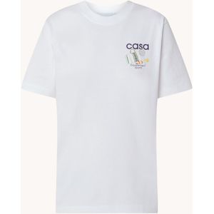 Casablanca Cropped T-shirt met logoprint