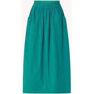 Penn & Ink Midi rok met steekzakken