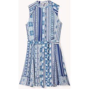 Reiss Florence mini jurk met print en strikceintuur