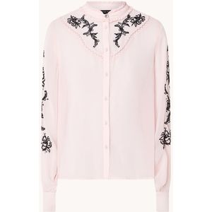 NIKKIE Bonaire semi-transparante blouse met borduring