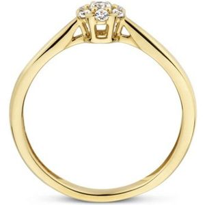 Blush Ring van 14 karaat geelgoud met zirkonia 1248YZI