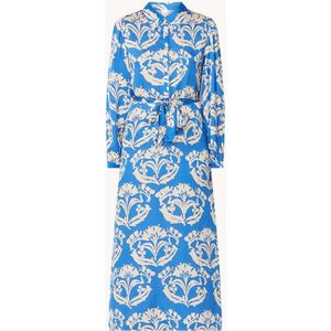 Josephine & Co Dahlia maxi jurk met bloemenprint en pofmouw