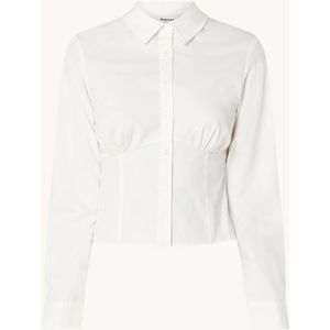 Modström Harrison blouse van biologisch katoen met plooidetail