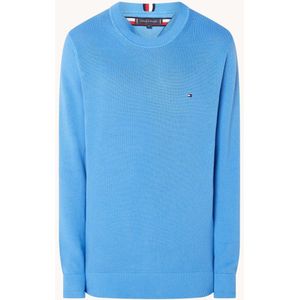 Tommy Hilfiger Chain Ridge fijngebreide pullover met logoborduring