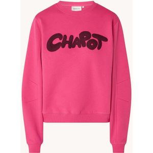 Fabienne Chapot Pam sweater met logoborduring