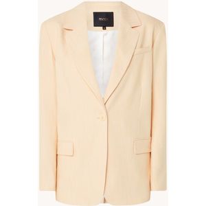 Maje Blazer met schoudervulling en klepzakken