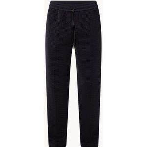 Emporio Armani Tapered fit joggingbroek met flock logoprint