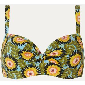 Marlies Dekkers Voorgevormde Beugel Bikinitop Bellini Turquoise/Geel/Groen