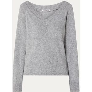 Vanilia Fijngebreide pullover in kasjmierblend