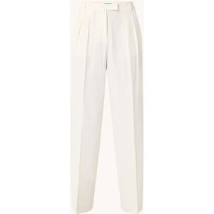 Benetton High waist loose fit pantalon met steekzakken