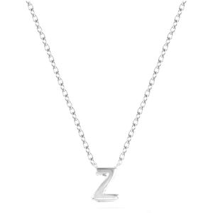 Diamond Point Witgouden collier Alphabet