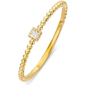 Diamond Point Joy ring van 14 karaat geelgoud met 0.04 ct diamant