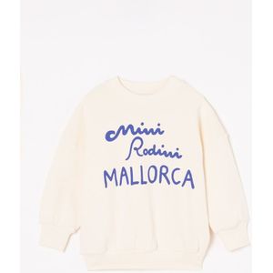 Mini Rodini Mallorca sweater van biologisch katoen met logoprint