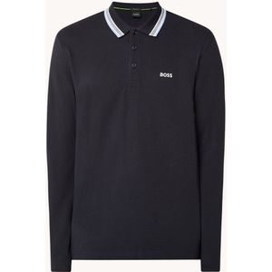 HUGO BOSS Plisy regular fit polo van piqué katoen met logo