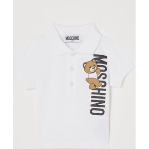 Moschino Polo van piqué katoen met logoprint