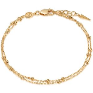 Missoma Double Chain schakelarmband verguld