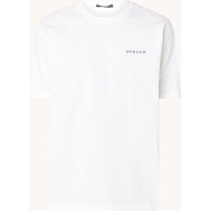 Denham T-shirt met logo- en backprint