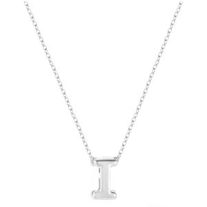 Diamond Point Witgouden collier Alphabet