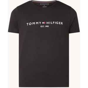 Tommy Hilfiger T-shirt van biologisch katoen met logoborduring