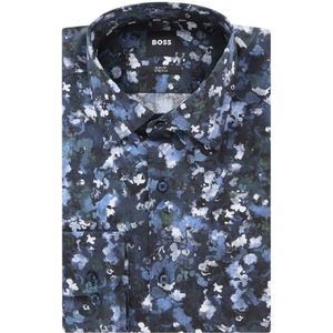 HUGO BOSS Hank slim fit overhemd met bloemenprint