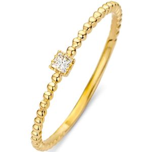 Diamond Point Joy ring van 14 karaat geelgoud met 0.04 ct diamant