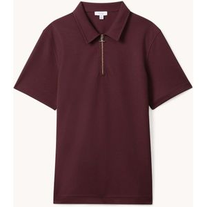 Reiss Floyd regular fit polo met halve rits