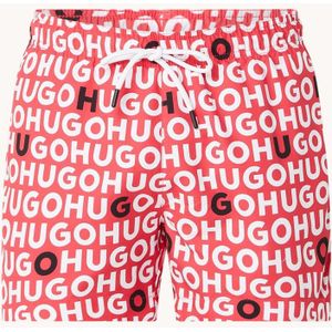 HUGO BOSS Zwemshorts met logoprint en steekzakken