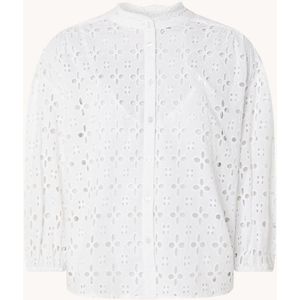 Josephine & Co Denzel blouse met broderie en ballonmouw