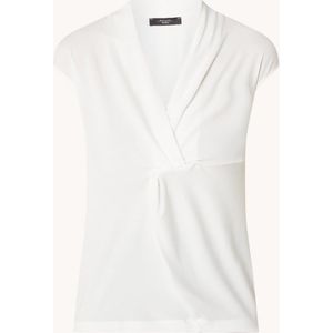 MaxMara Negozi top van lyocell met plooidetail