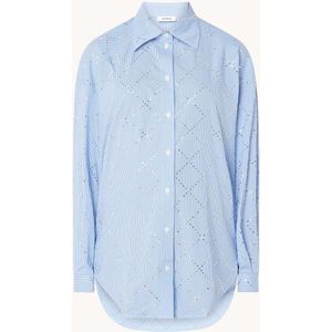 Sandro Janeiro blouse met streepprint en strass