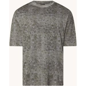 Emporio Armani T-shirt in lyocellblend met camouflageprint