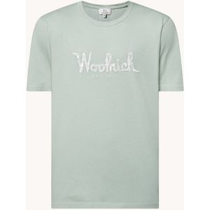 Woolrich T-shirt met logoborduring