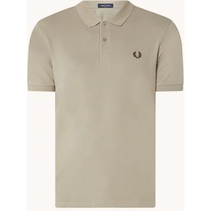 Fred Perry Regular fit polo van piqué katoen met logoborduring