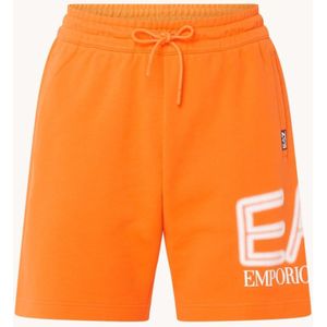 Emporio Armani Straight fit korte joggingbroek met logo