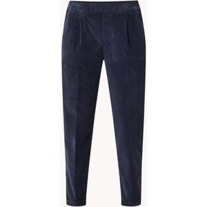 Benetton High waist tapered cropped pantalon van corduroy